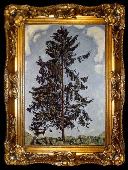 framed  Ferdinand Hodler The fir tree, ta009-2